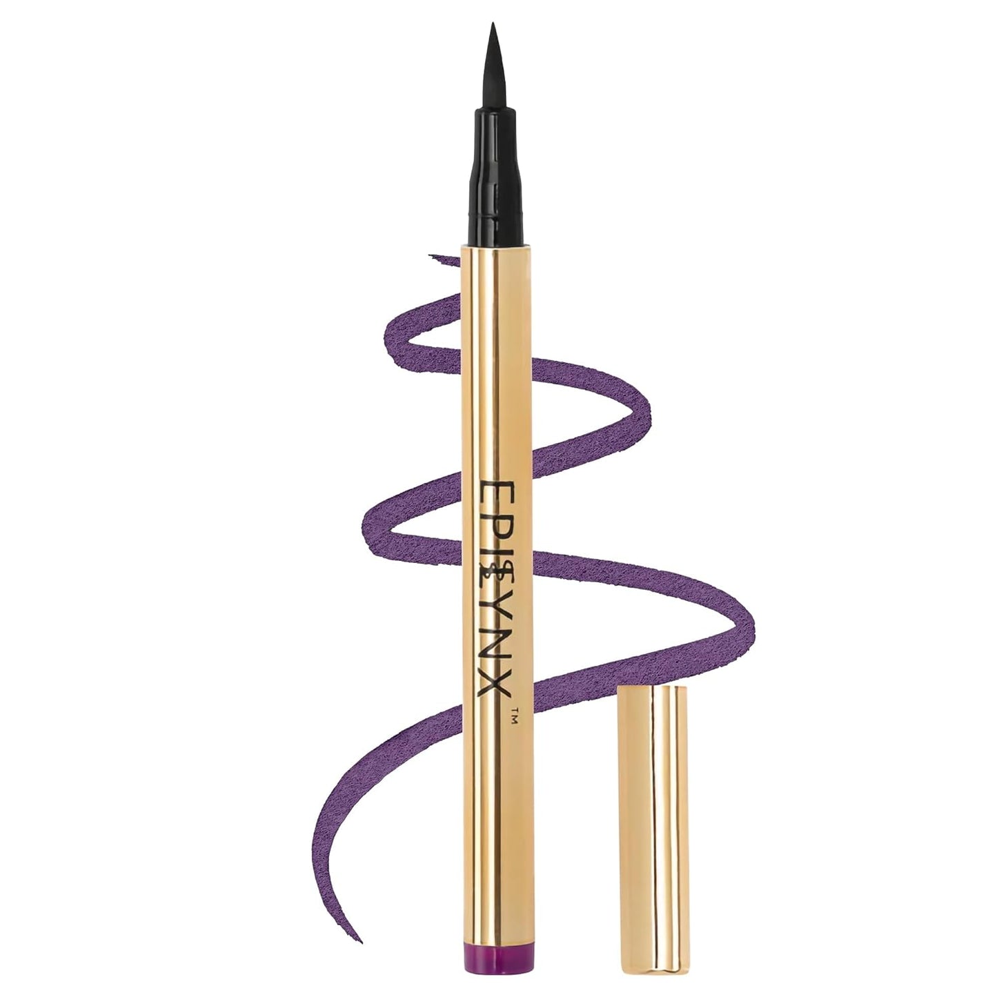 Waterproof Eyeliner - Smudge-Proof Liquid Eyeliner Pen with Precision Tip for Smooth, Long-Lasting Application - Vegan, Hypoallergenic & Gluten-Free Eye Liner - 2mL Purple
