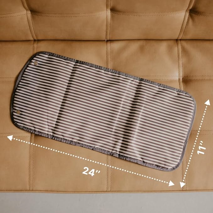 Parker Baby Portable Changing Pad for Diapers | Large & Travel-Friendly Baby Diapers Changing Pad | Leak Free & Washable | Foldable Diaper Mat for Nursery | Padded for Extra Comfort | For All Surfaces