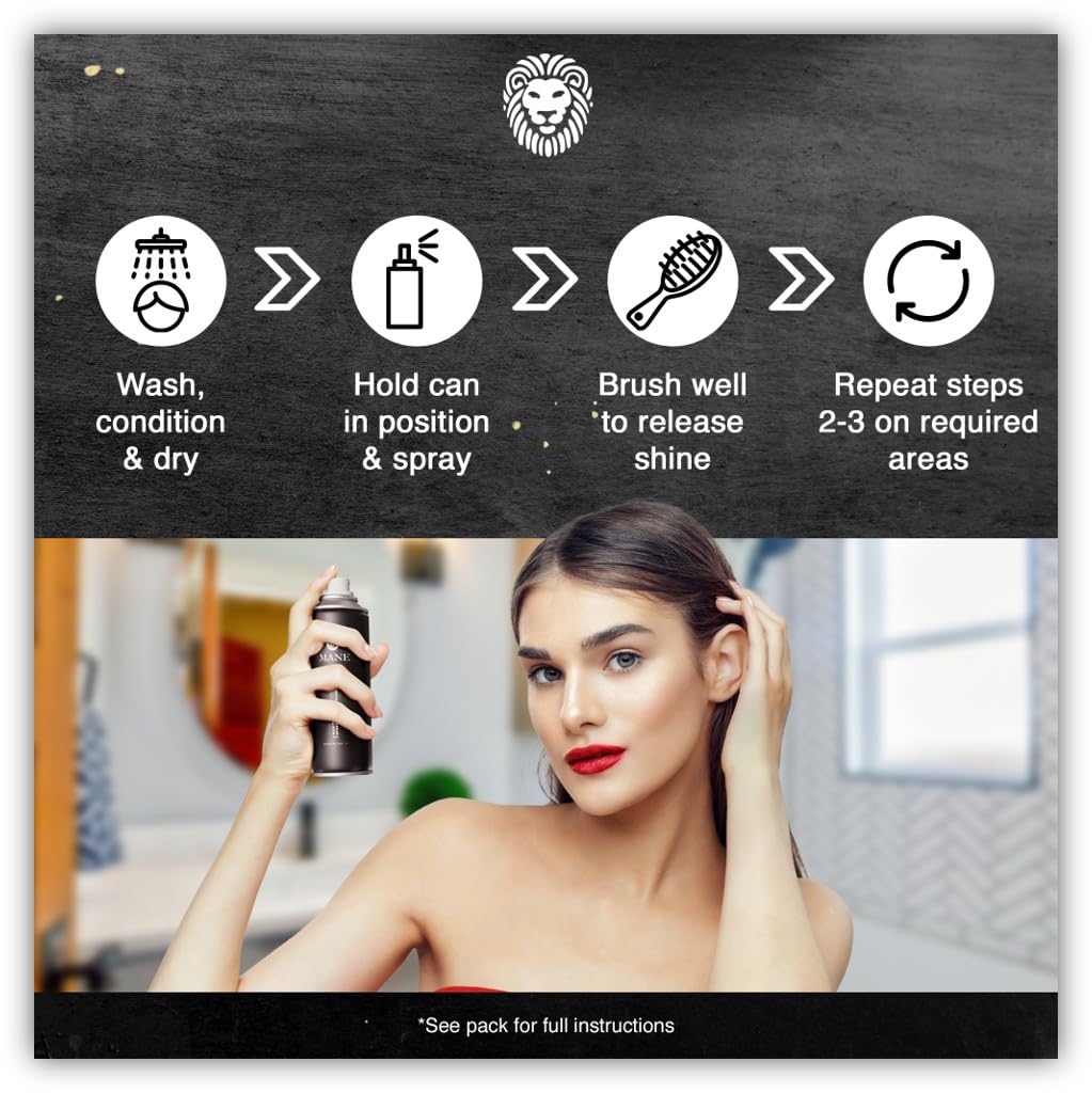 MANE Hair Thickening Fiber Spray (200 ml, Blond)