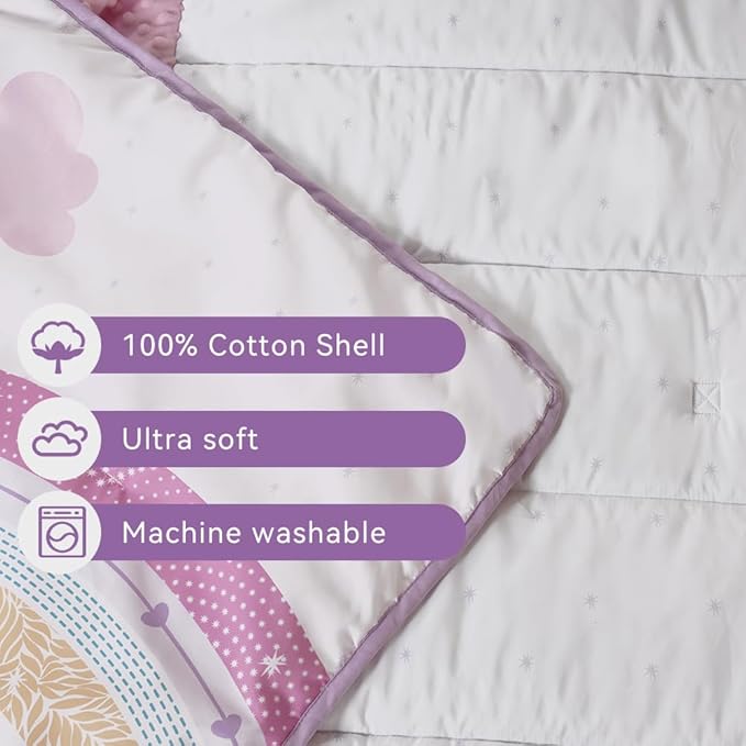 Toddler Nap Mat with Pillow and Minky Blanket 55''x35'' Toddler Sleeping Bag for Daycare, Preschool Travel Camping Mat Nap Mat for Boys and Girls