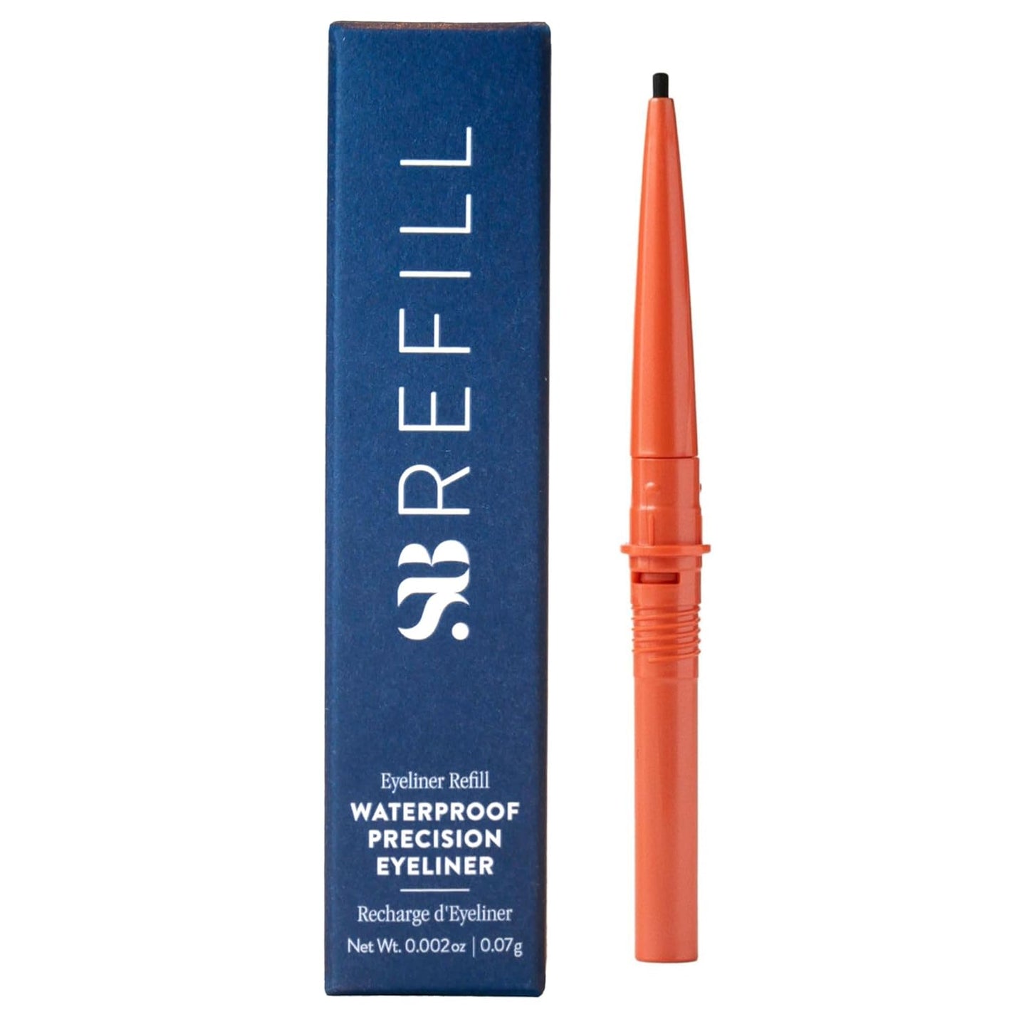SOSHE Beauty - Waterproof Precision Eyeliner Refill | 1.5mm Smudge-Proof Gel Liner | Cruelty-Free, Certified Plastic Negative (Checkmate - True Black, REFILL)