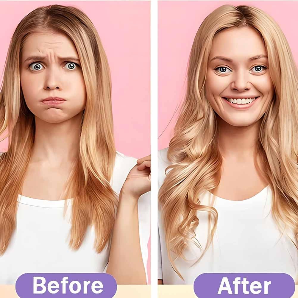 Heatless Hair Curling Set Magic No Heat Spiral Hair Curls Portable DIY Rollers Styling Kit Durable Beauty Makeup(20pcs*17.7in)