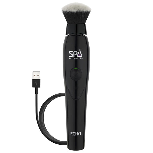 Spa Sciences ECHO - Makeup Brush for Flawless Blending, Contouring, Highlight & Airbrush Finish - 3 Speeds - Rechargeable