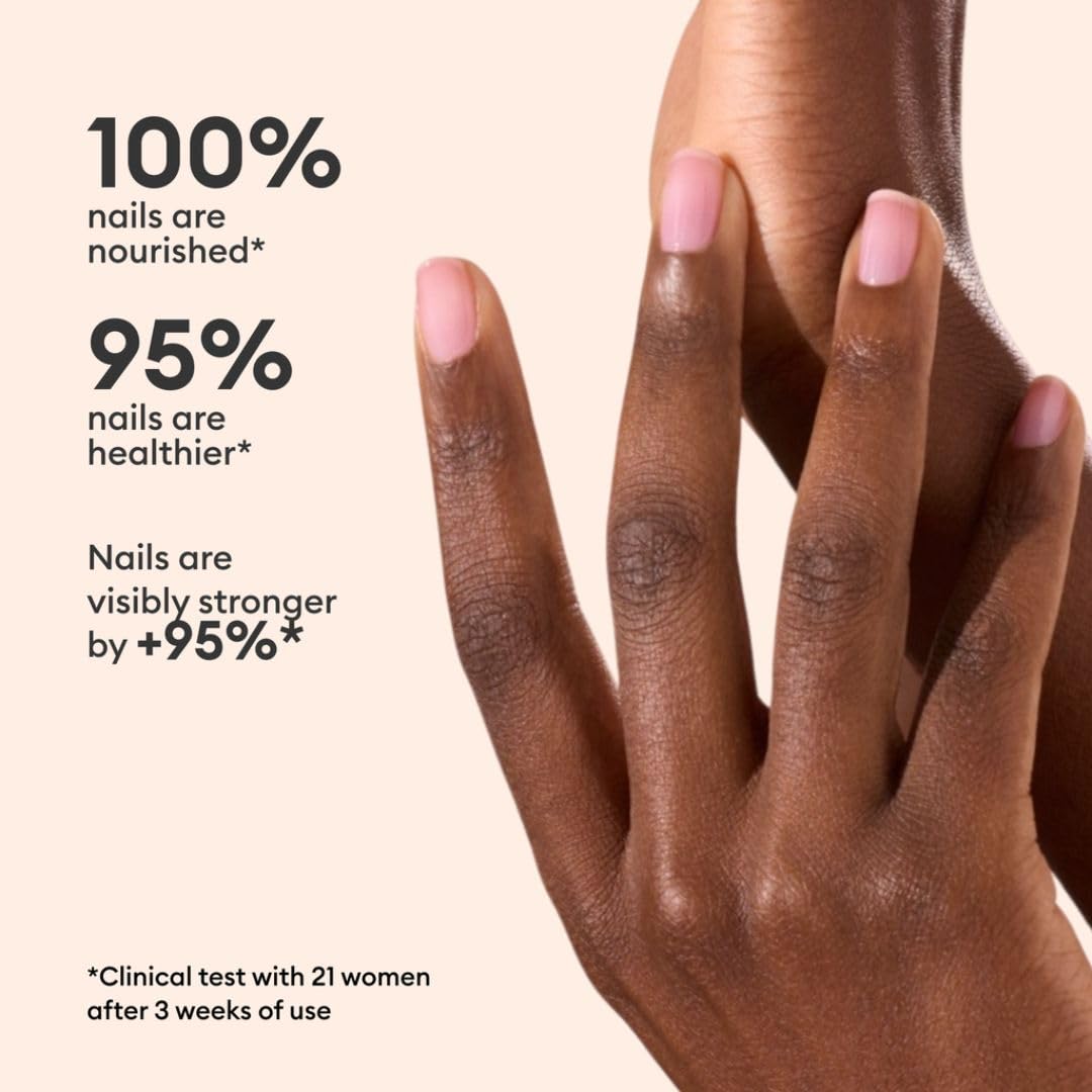 Manucurist Active Glow Grape All-in-One Perfecter Nail Polish & Care - No Lamp - Vegan & Made in France Ultra-Glowy Lilac Mirror-Like Shine - Nail Concealer & Care - Plant-Based Ingredients