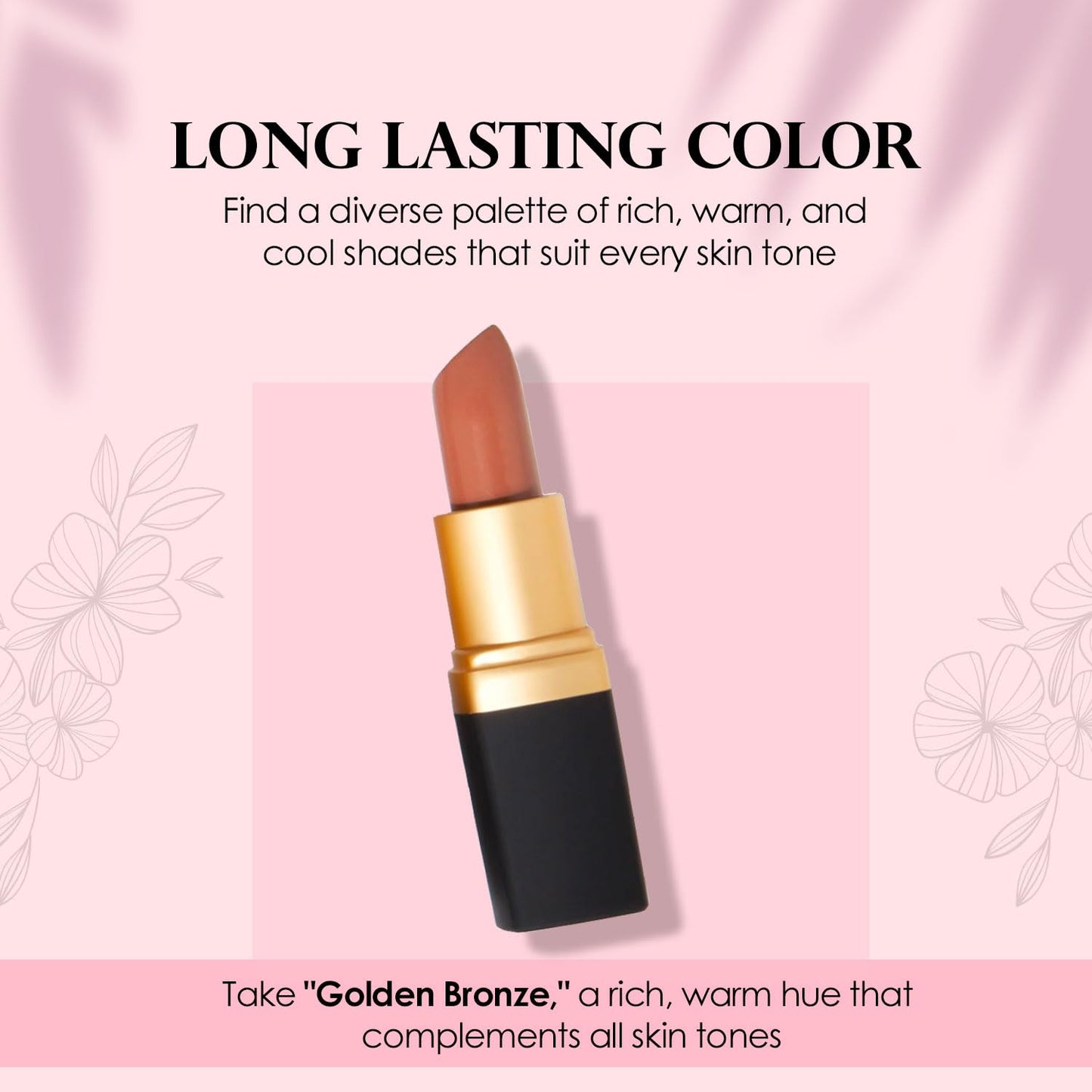Vera Moore Creme Lipstick, Long Lasting, Lightweight, Moisturizing Opaque Color with Staying Power, Fragrance, and Paraben Free Cosmetics Soft Lipstick (Tasty)