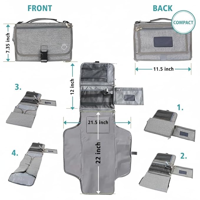 Cambiador de pañales portatil para Bebe