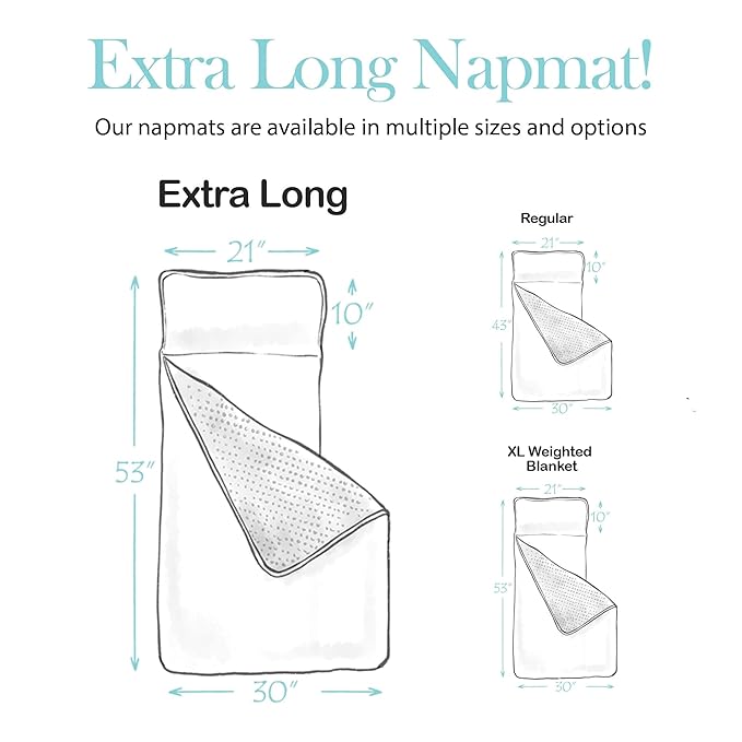 JumpOff Jo Extra Long Nap Mat for Kids - Cozy Kids Rest Mat with Removable Pillow and Ultra Soft Blanket for Preschool, Daycare, and Sleepovers - Floral, Daisy Bug