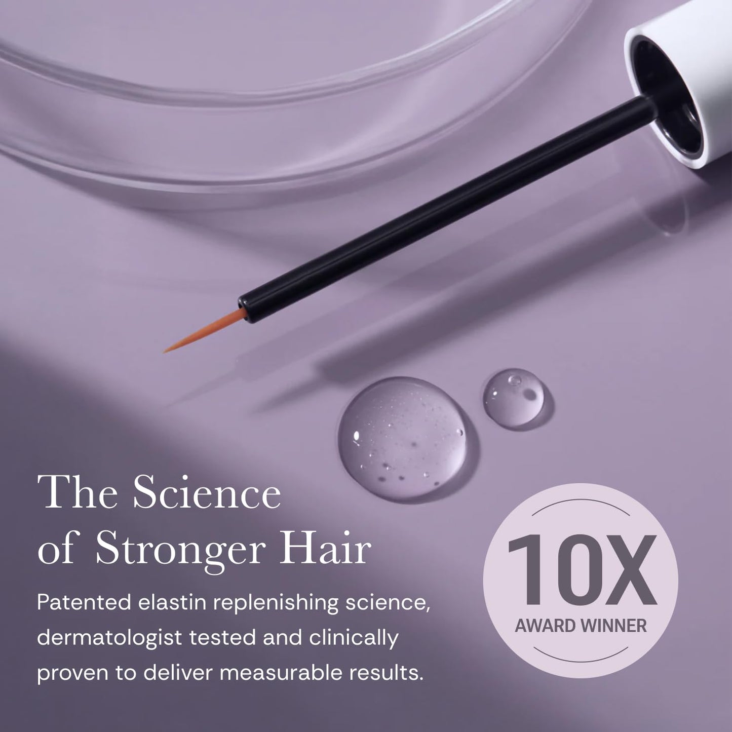 NULASTIN Follicle Fortifying Lash Serum - Clinically Tested Eyelash Enhancing Serum - Nourishes & Repairs to Promote Longer-Looking Lashes - Enriched with Hair-Strengthening Ingredients (2 Count)