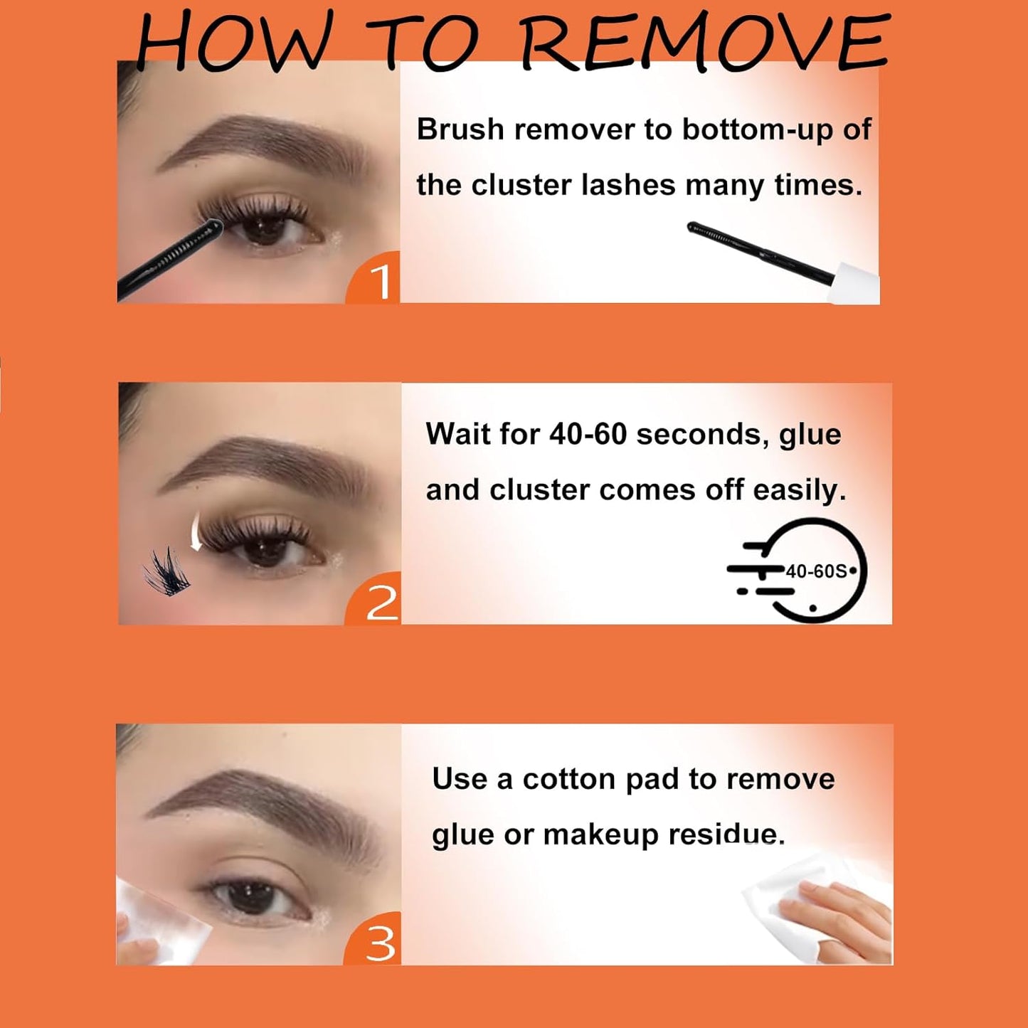 Lash Remover for Lash Extensions Cluster Lash Glue Remover VYNIXUS DIY Eyelash Extension Remover Individual Lash Extension Remover 5ML Eyelash Glue Remover Lash Cluster Remover