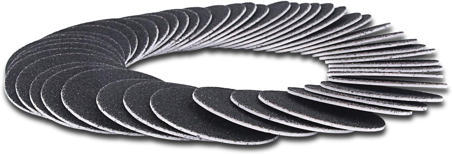 60pcs Replaceable Sandpaper Refill Discs for Electric Foot File Callus Remover Hard Dry Dead Skin Removal (Fine 180 Grit)