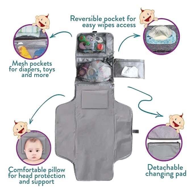 Cambiador de pañales portatil para Bebe