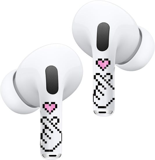 ROCKMAX for AirPods Pro 2 Skin Accessories, Heart Gesture Sticker Wrap for AirPods, Unique Gifts for Women and Girls, Customized Tattoos Compatible to AirPods Pro 2nd Generation Case Cover
