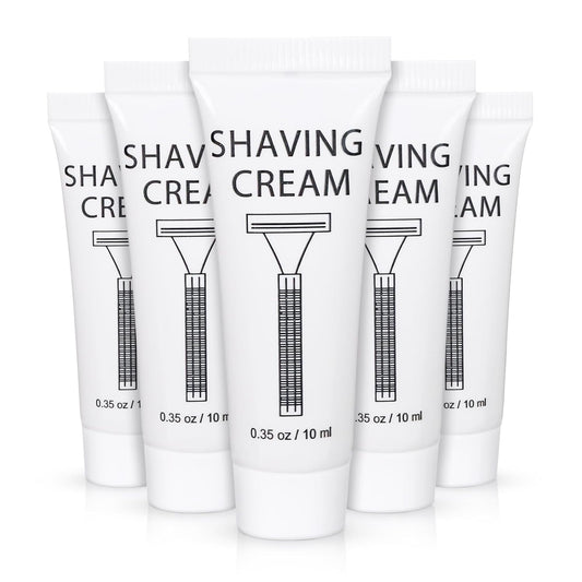 Pack of 150 Disposable Shaving Cream Bulk, Individually Wrapped, 10g/0.35 oz, Travel Size Hotel Toiletries Amenities