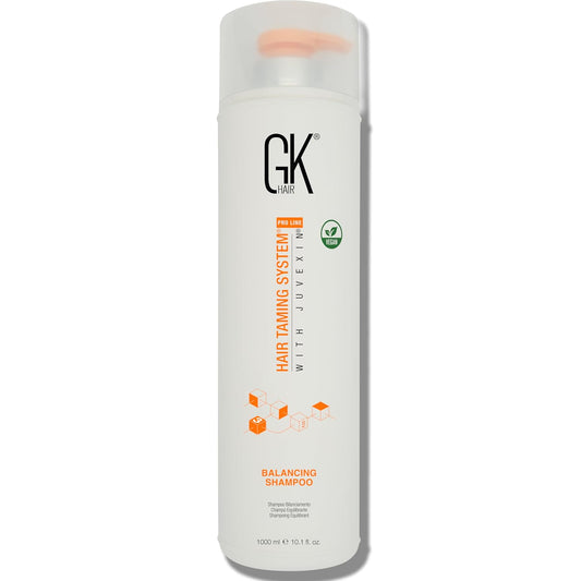 GK HAIR Balancing Shampoo Repairs Dry Damage For Oily Flaky Itchy Scalp Thinning Removes Impurities Deep Cleansing Natural Moisture Keratin Treatment Sulfate Parabem Free All Hair Types - 33.8 Ounce