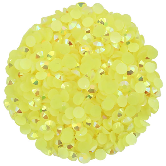 1440 Pcs SS20 5mm Flatback Rhinestones for Nails Art Crafts Glitter Round Shine Gems AB Crystals DIY Clothes Shoes （Citrine AB）