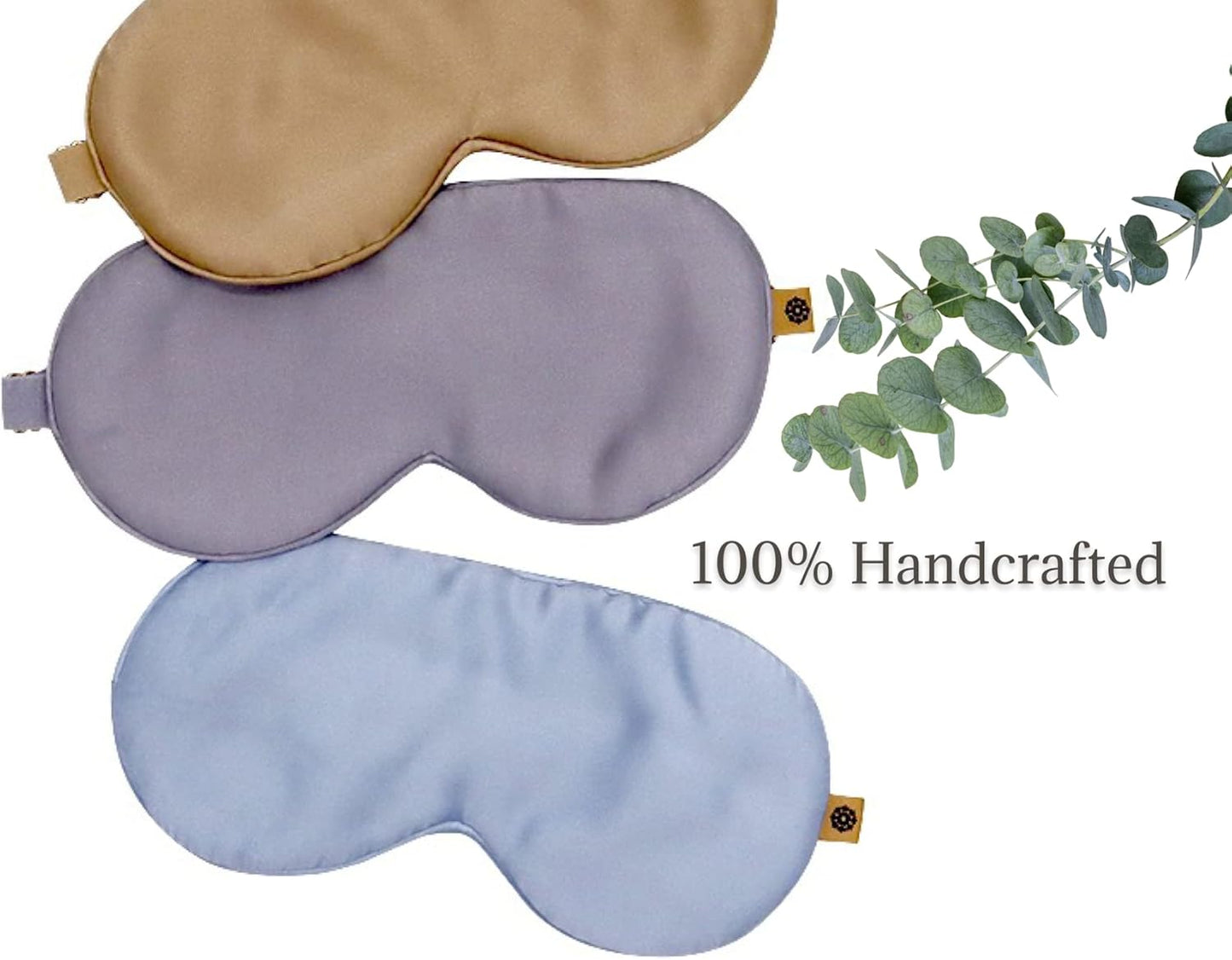 Premium 25 Momme Mulberry Silk Eye Mask for Sleeping (Frosty Blue)