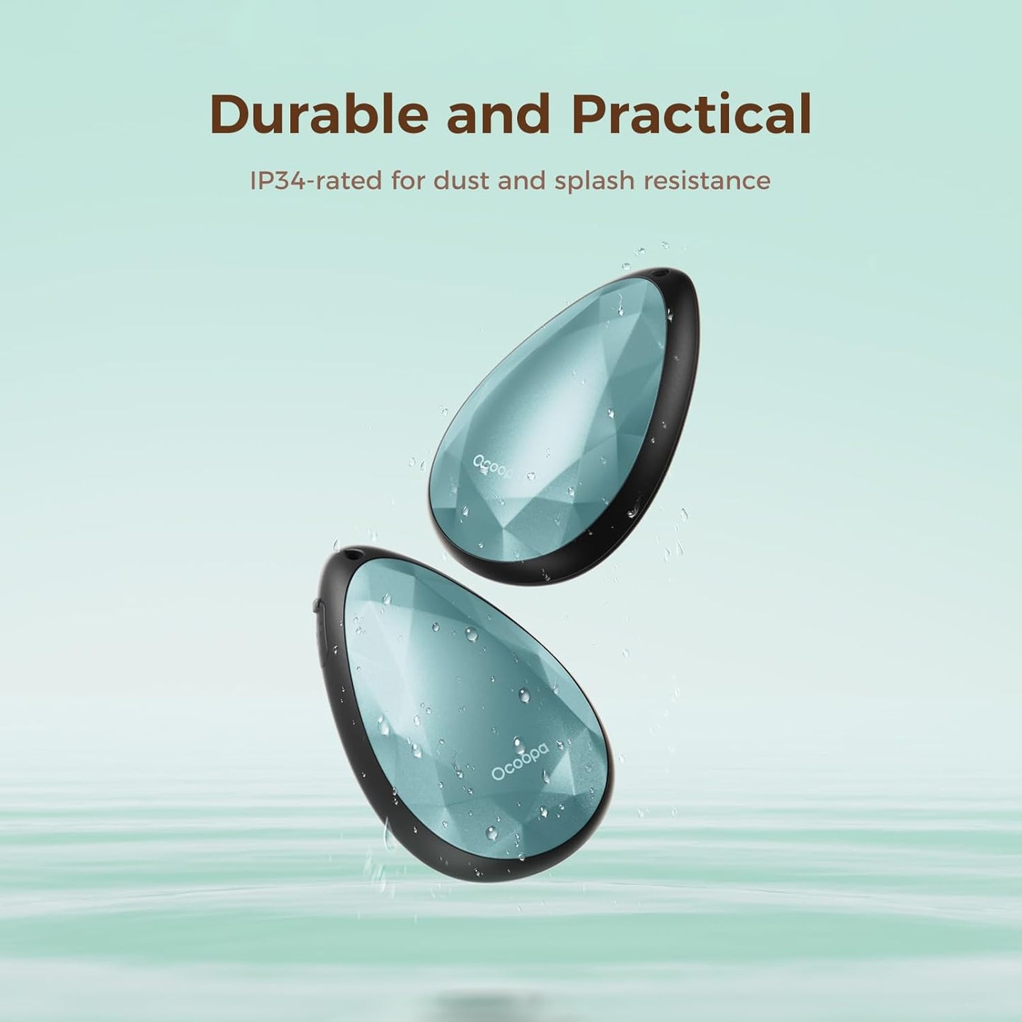 OCOOPA Women Rechargeable Hand Warmers 2 Pack, Portable, Stylish, Diamond-Shape Magnetic Electric Handwarmer, Reusable Pocket Heater, 2025 Tech Gifts for Christmas, Raynaud, Hiking, Camping, UT4 Rare