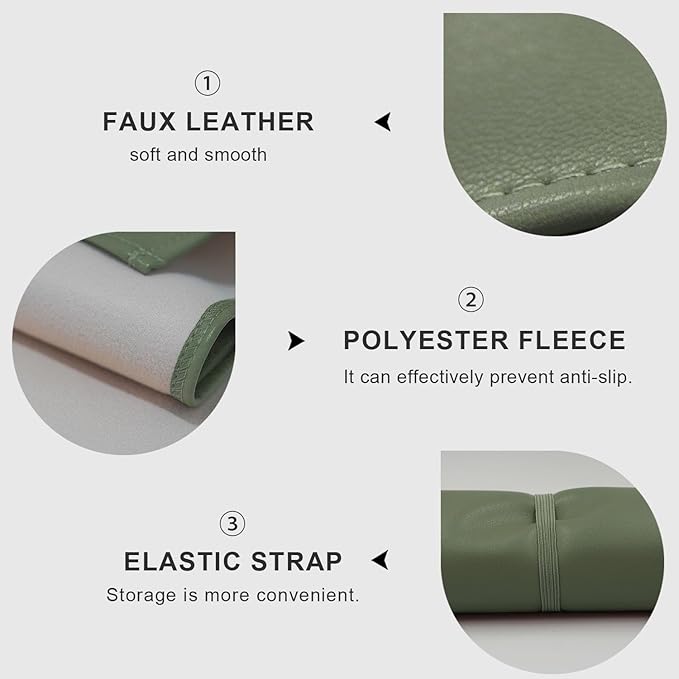 Sage Green Diaper Changing Pad for Baby, Portable Baby Changing Mat for Travel or Home, Foldable Mat Fits Perfectly in Diaper Bag (67-03)
