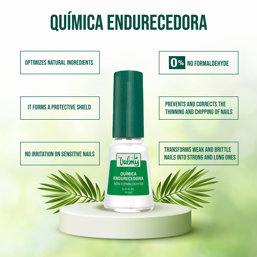 Nail Hardener & Nail Strengthener for Thin Nails and Growth - Nail Growth Treatment, Protection & Nail Repair for Damaged Nails - Formaldehyde-Free Base Coat Nail Polish, 0.47 Fl oz (2 pack)