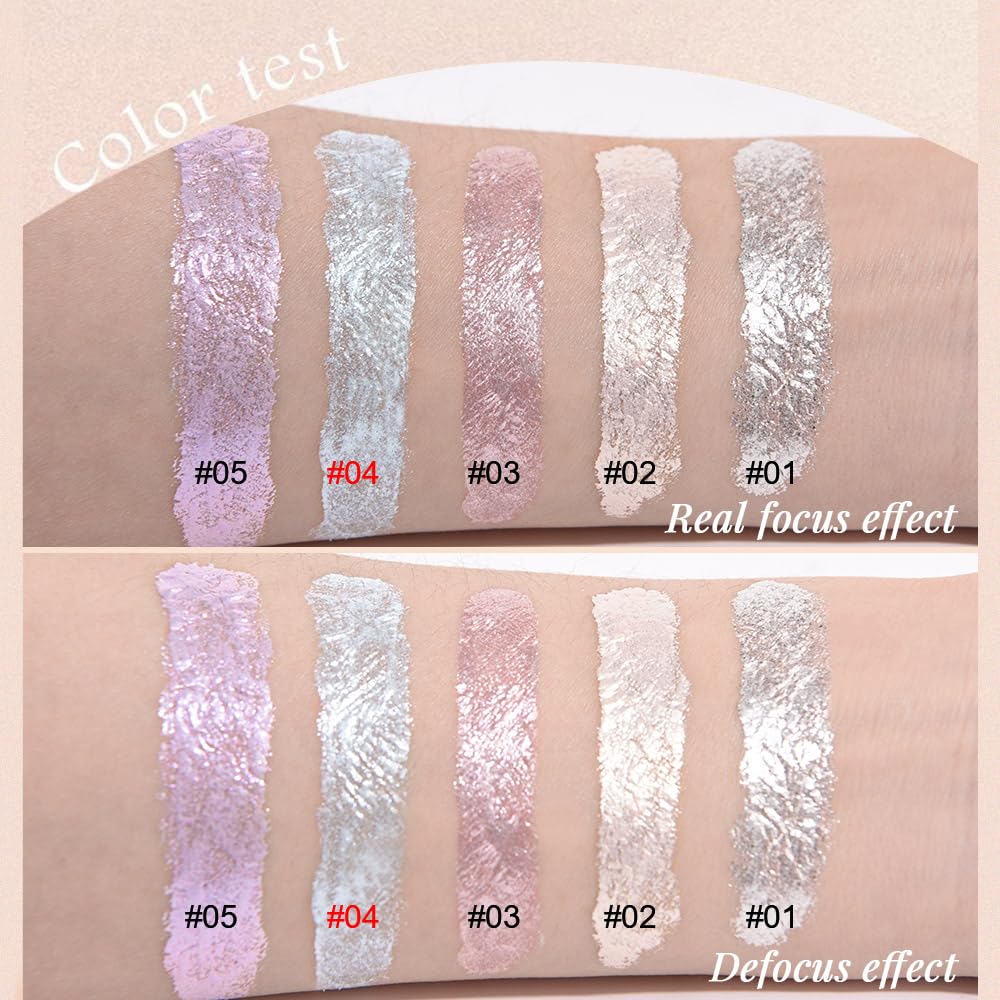 Monochrome Glitter Eyeshadow Palette,Single Light Sky Blue Shimmer Eyeshadow,Long-Lasting Sheer Eye Makeup With A Sparkle Finish,Smooth Formula,Vegan & Cruelty-Free