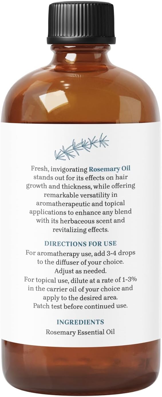Rosemary Essential Oil by Essential Delights |Premium Grade Essential Oil | for Aromatherapy, Soaps, & Candles | Vegan & Cruelty Free (16 oz.)