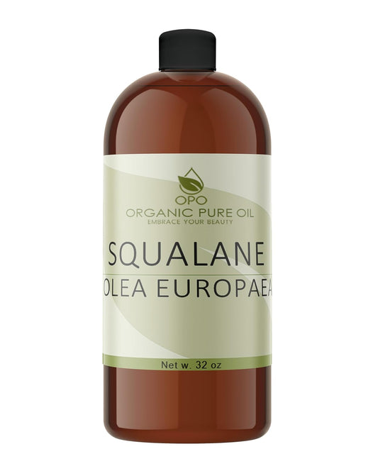 Squalane Oil - Pure, Natural, Plant-Derived, Non-GMO, Refined 32 oz, Squalene Alternative- Ultra Hydrating & Moisturizing Carrier Oil, for Skin, Hair, Body, Face, Nails.Packaging May Vary