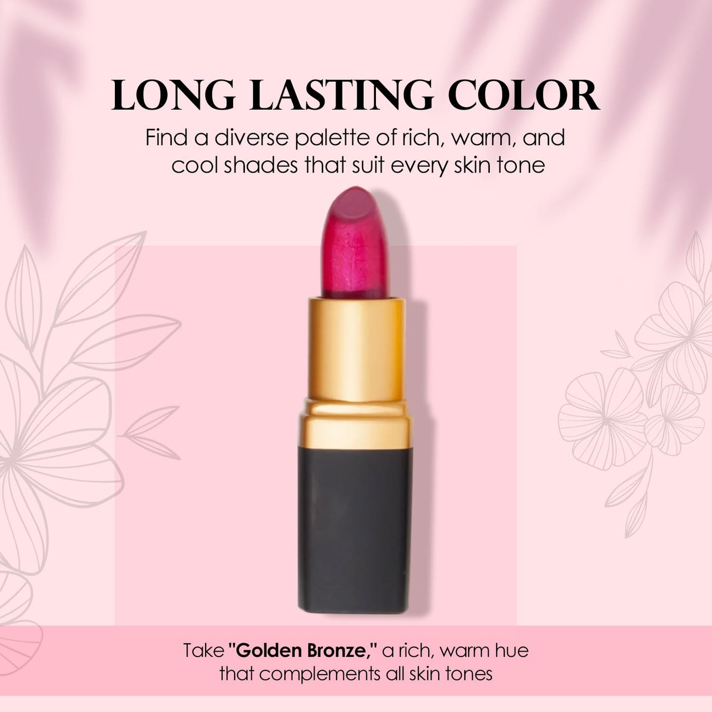 Vera Moore Creme Lipstick, Long Lasting, Lightweight, Moisturizing Opaque Color with Staying Power, Fragrance, and Paraben Free Cosmetics Soft Lipstick (Fuchsia)