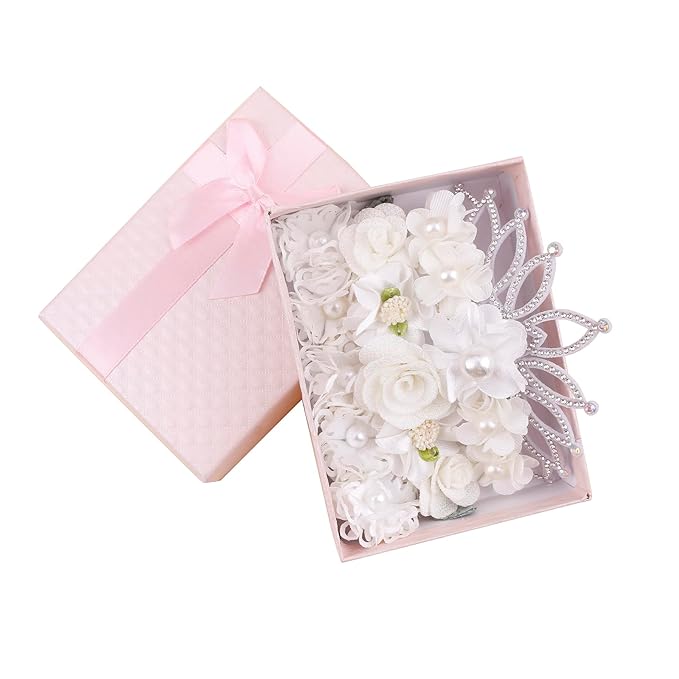 cherrboll 3pcs Baby Girl Headbands Flowers, Super Soft & Stretchy Nylon Floral Hairbands for Newborn Toddler