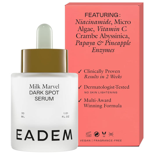 EADEM Milk Marvel Dark Spot Serum, Vitamin C Face Serum Infused with Niacinamide, Dark Spot Remover for Face and Body, Natural Dark Spot Corrector for Skin Care, 1 oz