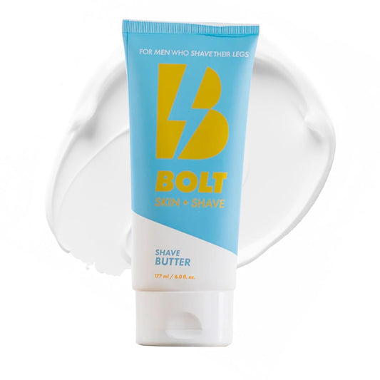 Shave Butter for Men - Ultimate Comfort for Smooth, Gliding Shaves - Reduces Nicks, Cuts and Irritation for a Luxurious Leg Shave with Cooling Aloe Vera and Menthol - 6 Fl Oz