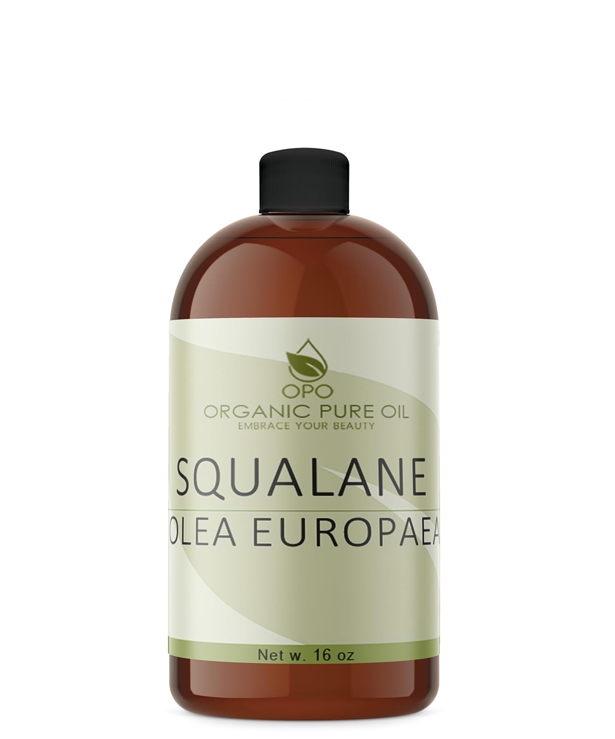 OPO Squalane Oil - Pure, Natural, Plant-Derived, Non GMO, Refined - 16 oz - Squalene Alternative, from Olive - Ultra Hydrating & Moisturizing Carrier Oil - hexane free, cold pressed