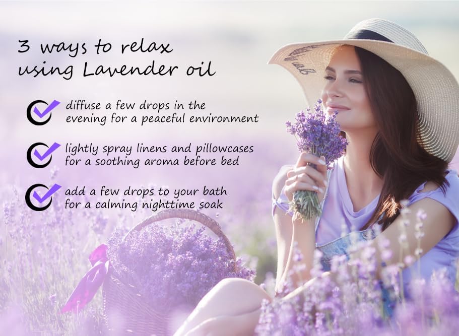 GreenHealth Lavender Essential Oil – 16 fl oz (473 ml) Amber Glass Bottle – 100% Pure & Uncut – Bulk Lavender Oil for Diffuser, Aromatherapy, Soap Making, Candles & DIY