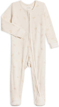 Colored Organics Baby Zip-Up Footed Sleeper with 2-Way Zipper - Newborn Organic Cotton Pajamas