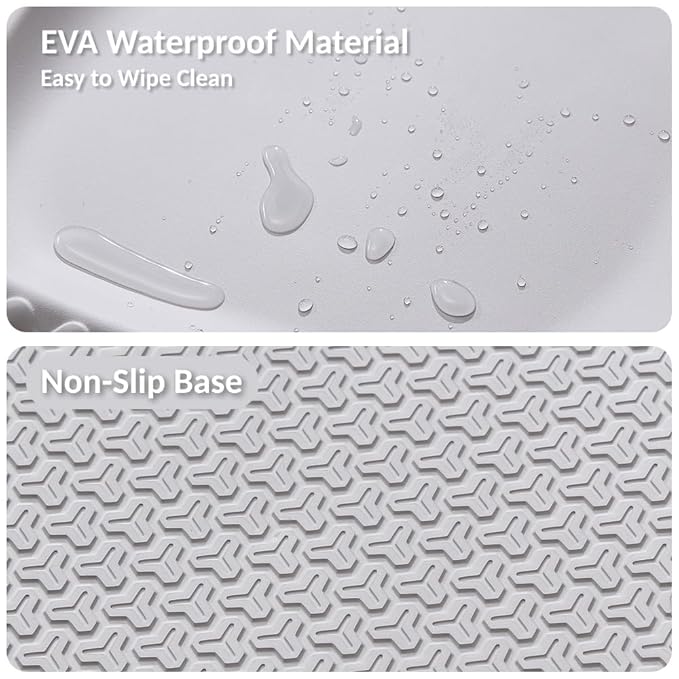 Luxury Little Portable EVA Baby Changing Pad Waterproof Changing Pad for Diaper Changes,Dressing,Baby Massage & Moisturizer Application,Soft & Non-Slip,Adjustable Safety Belt,Adorable Penguin Design