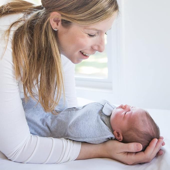 Woombie Original Baby Swaddling Blanket - Soothing, Cotton Baby Swaddle with Zipper - Wearable Newborn Blanket, Unicorn, 14-19 lbs