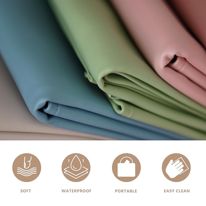 Blue Diaper Changing Mat for Baby, Portable Baby Changing Pad for Travel or Home, Wipeable Mat Fits Perfectly in Diaper Bag (67-10)