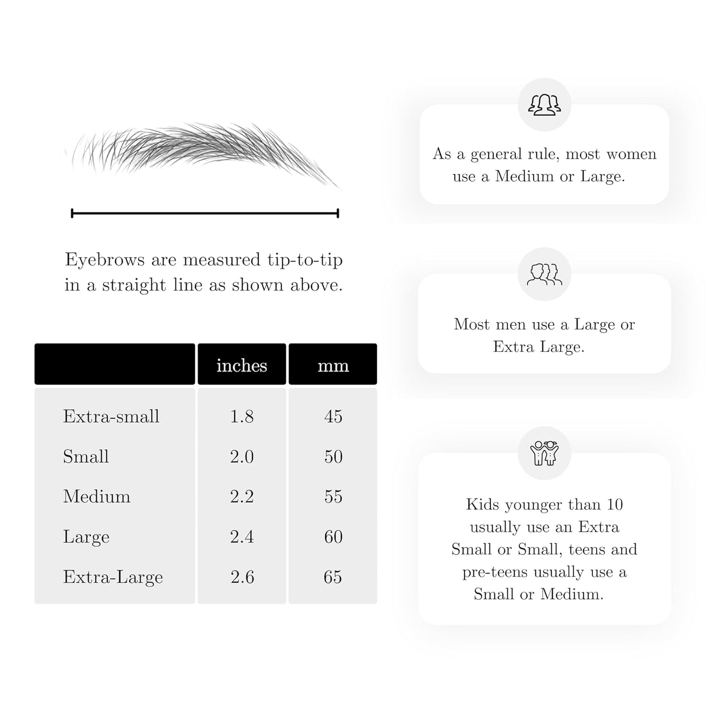 (10 pairs) Natural Gray Temporary Eyebrow Tattoo - Large Size - Waterproof & Smudgeproof - Sassy Swerve Style Eyebrow Stickers - Sheet Lasts up to 30 Days - Won't Work on Existing Brows