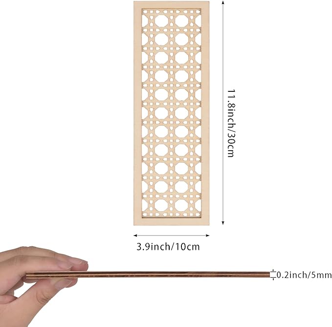 Large Boho Wooden Rattan Letters 12 inch for Nursery Decor Wood Letter I Wall Decors for Baby Girl Boy Bedroom Home Rustic Name Sign Birthday Wedding Decorative Letters