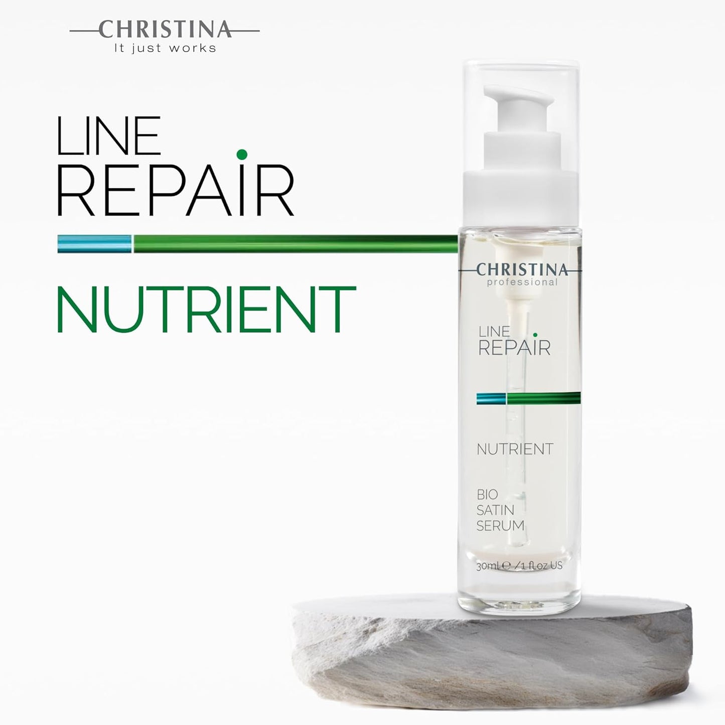 Christina Line Repair Bio Satin Vitamin C Serum for Face | Deeply Nourished Radiant Skin | Vitamin-Rich Protection | Retinol Revitalization Face Serum | For Sensitive, Normal, and Dry Skin 30ml