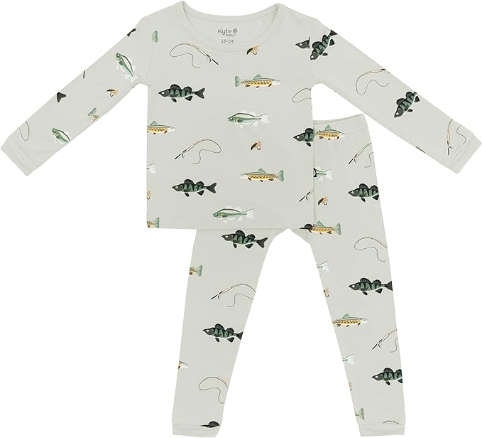 KYTE BABY Toddler Pajama Set - Pjs for Toddlers Made of Soft Bamboo Rayon Material
