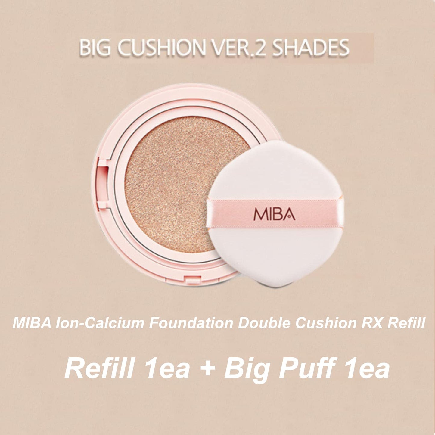 MIBA Ionized Calcium Foundation Double Cushion RX Refill 25 g / 0.88 oz (No 21) Big Cushion SEASON 2