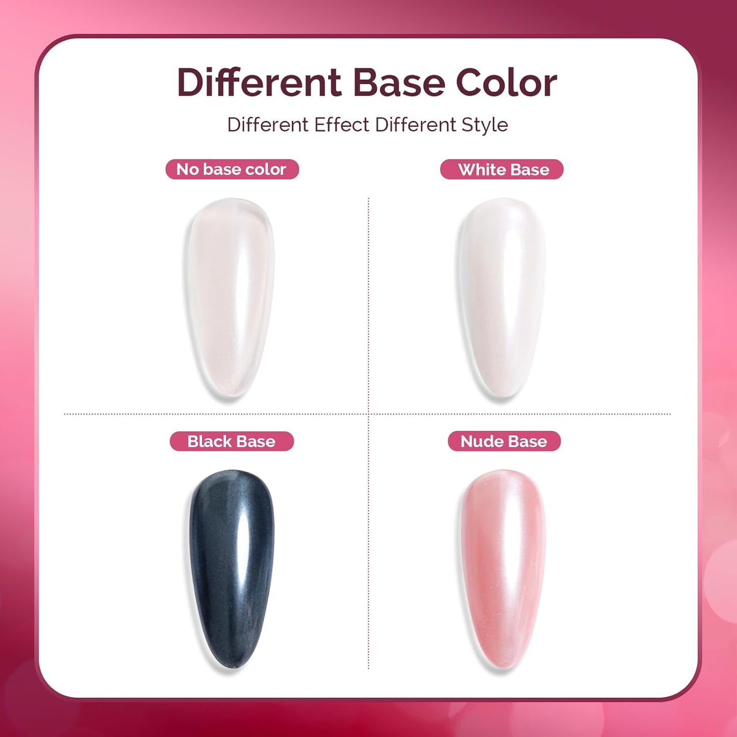 MelodySusie White Chrome Nail Powder for Gel Nails,Pearl Powder Mirror Effect Pigment Pearlescent Mermaid Pigment Pearl Glitter for Home DIY Salon Use Visit The MelodySusie Store