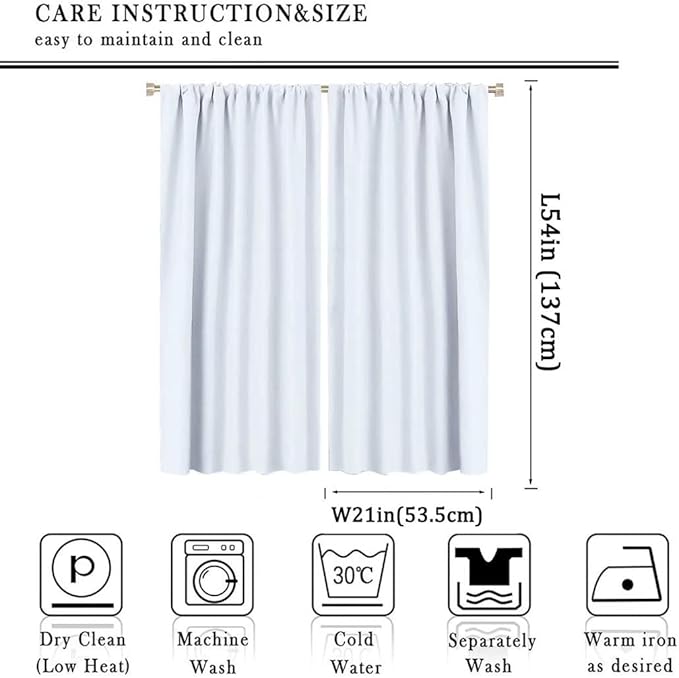 Kids Woodland Animal Window Curtains, Autumn Forest Hedgehog Rabbits Squirrel Fox Birds Blackout Rod Pocket Treatments Drapes for Boys Girls Bedroom 42x54in