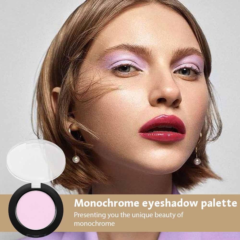 Single Nude Pink White Matte Eyeshadow,Monochrome Eye Shadow,Apply Makeup Easily,Matte Pressed Powder Single Eyeshadow,24 Hour Eye Makeup Longwear Waterproof