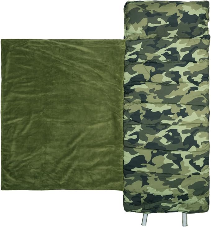 Stephen Joseph, Toddler All Over Print Nap Mat with Soft Blanket and Removable Pillow for Boys & Girls, Kids Sleeping Bag for Elementary, Daycare, Preschool with Carry Handle