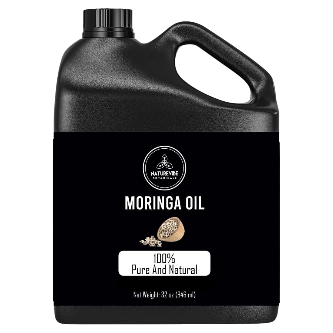 Naturevibe Botanicals Moringa Oil 32 Ounces | 100% Pure and Natural | Great for Skin Care and Hair Care