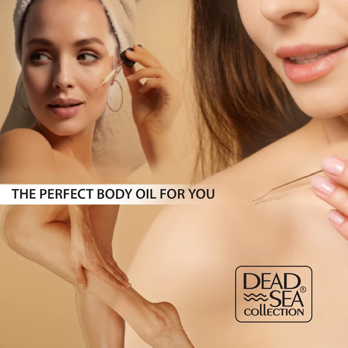 Dead Sea Collection Body Oil for Dry Skin - Cherry Blossom & Vitamin E, A, D Moisturizing Oil - Anti-Aging and Skin Elasticity Support - (4 fl.oz)