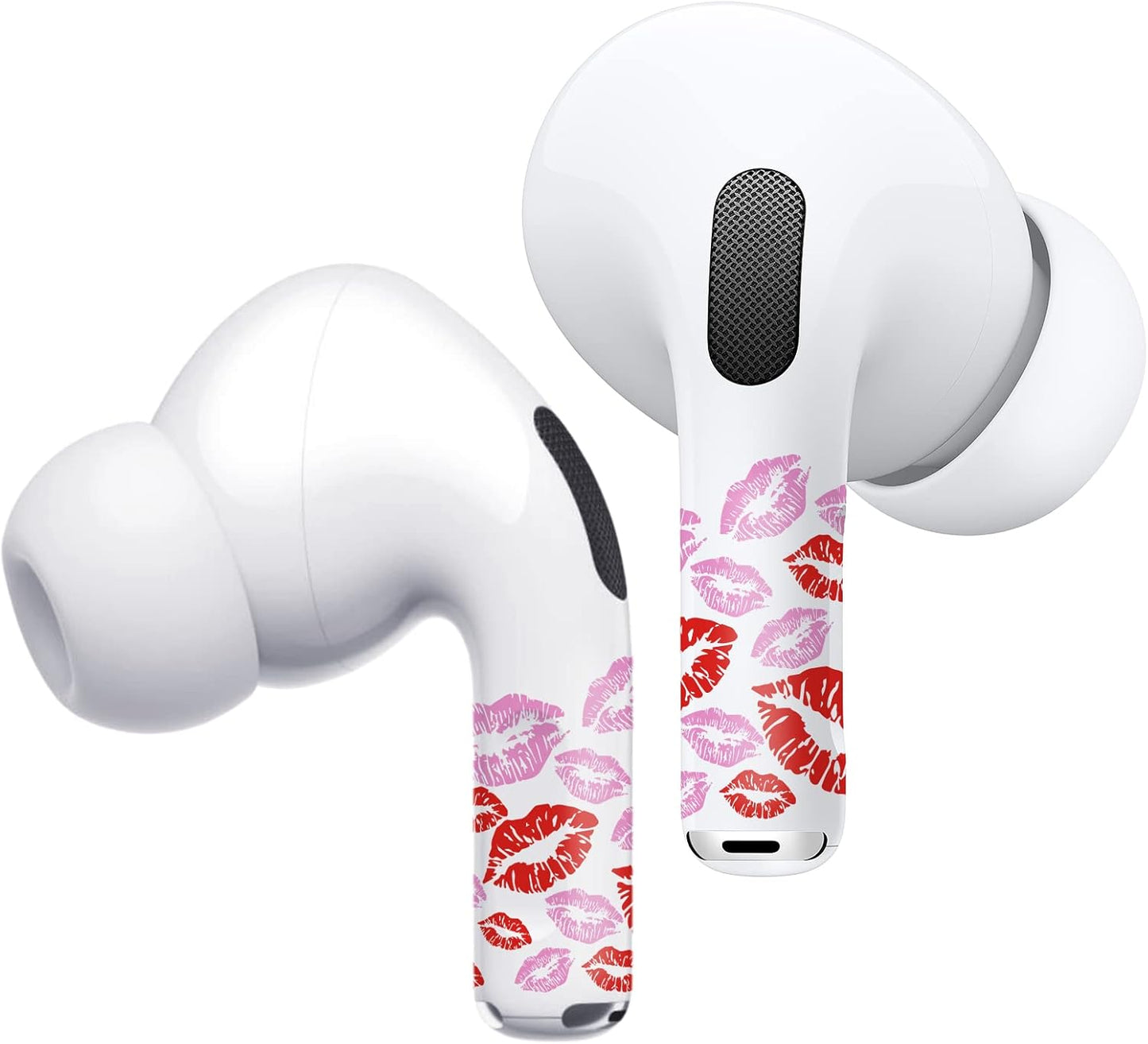 ROCKMAX AirPods Pro Skin Wrap, Customized AirPods Pro 2 Skin and Accessories for Women, Red Lip AirPods Sticker for Your Air Pods Decoration, with Installation Tool (HC 153)