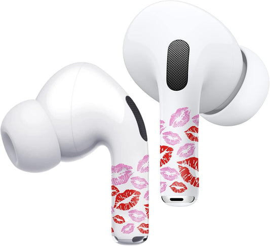 ROCKMAX AirPods Pro Skin Wrap, Customized AirPods Pro 2 Skin and Accessories for Women, Red Lip AirPods Sticker for Your Air Pods Decoration, with Installation Tool (HC 153)