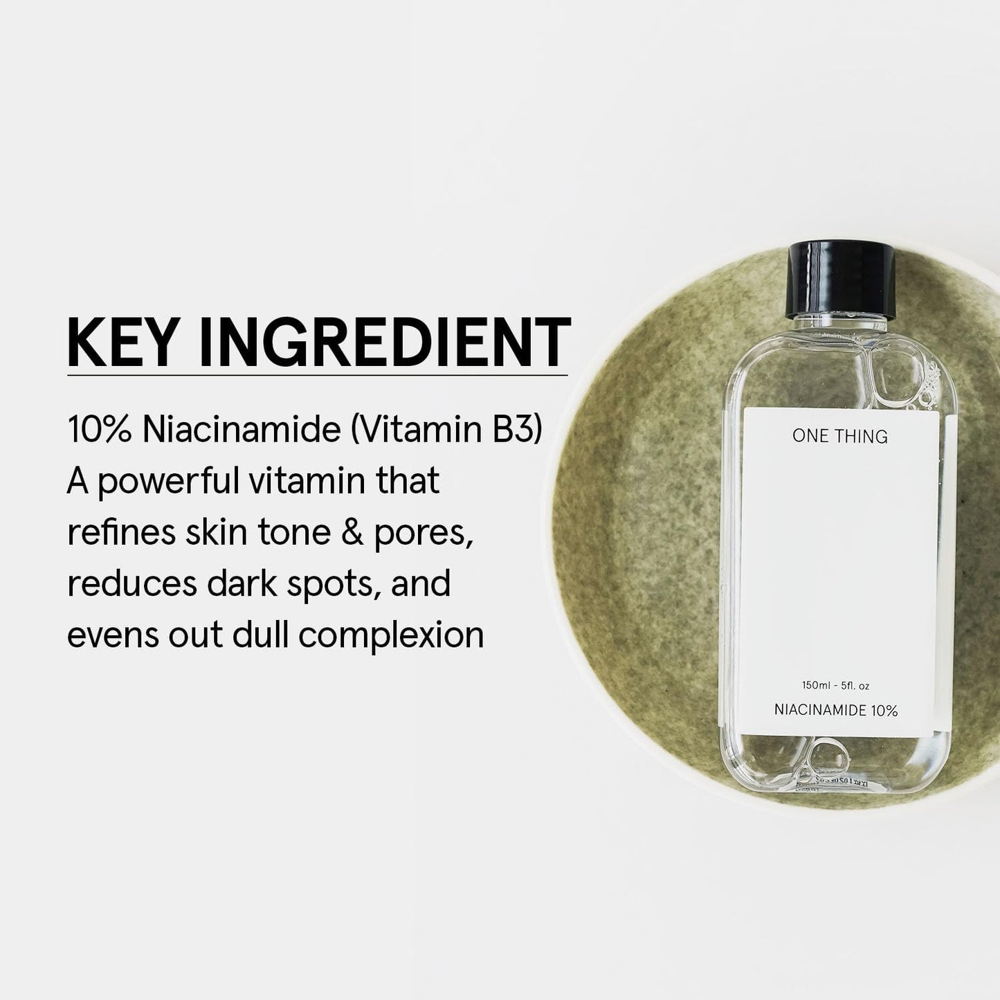 ONE THING Niacinamide 10% Toner 10.14 Fl Oz | Vitamin B3 Hydrating Revitalizing Soothing Facial Daily Essence Dull, Oily Skin | Discoloration, Redness, Acne Scars Relief, Uneven Tone | Korean SkinCare